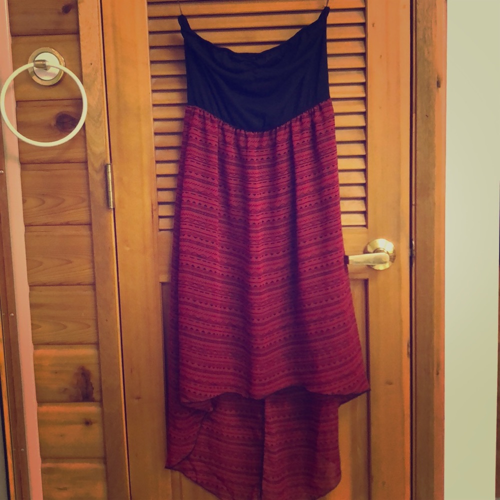 Bandeau High Low Dress
